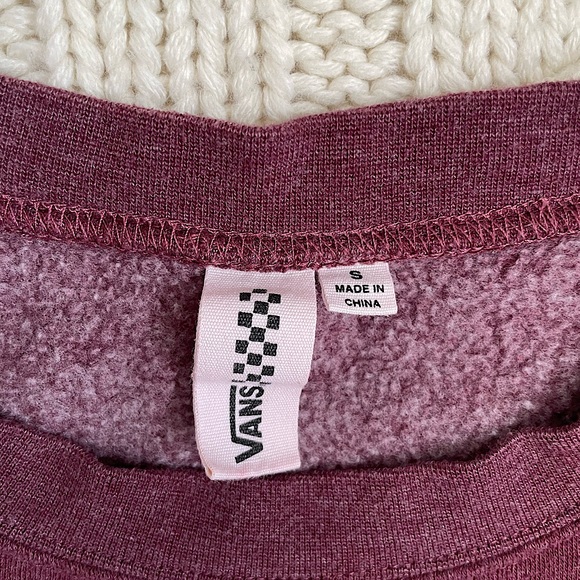 🌼2 for $20🌼 Vans Burgundy Pullover Sweatshirt - Picture 3 of 7